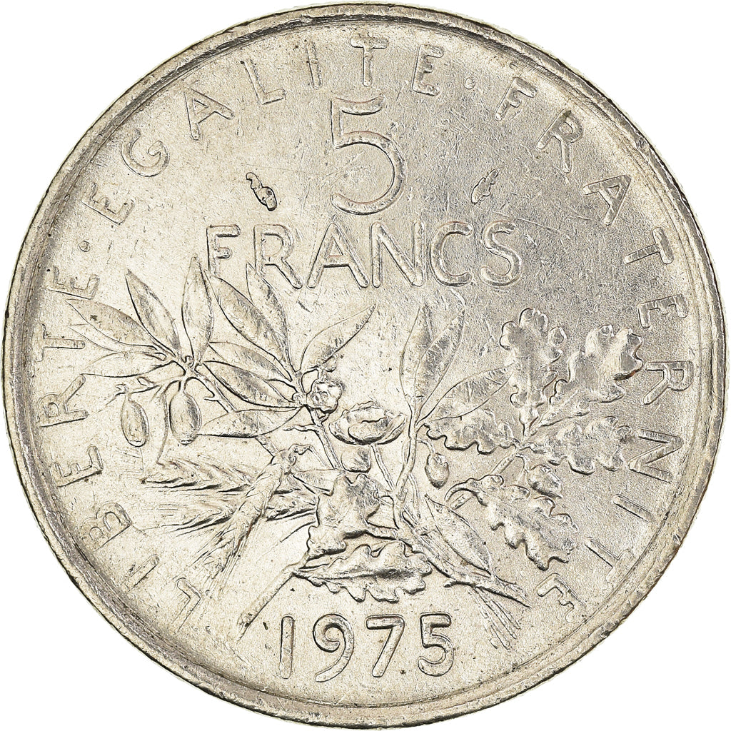 Münze, Frankreich, 5 Francs, 1975