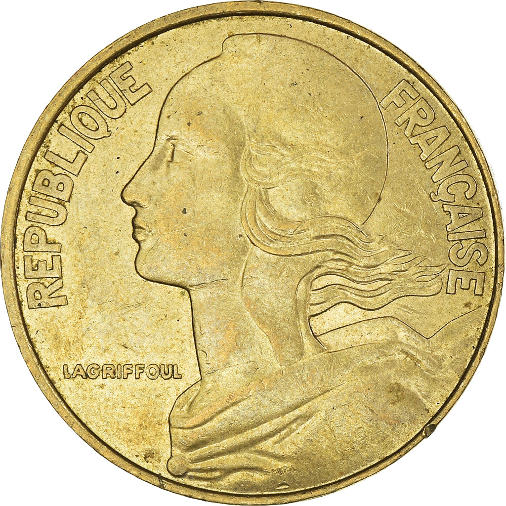 Moeda, França, 20 Centimes, 1989