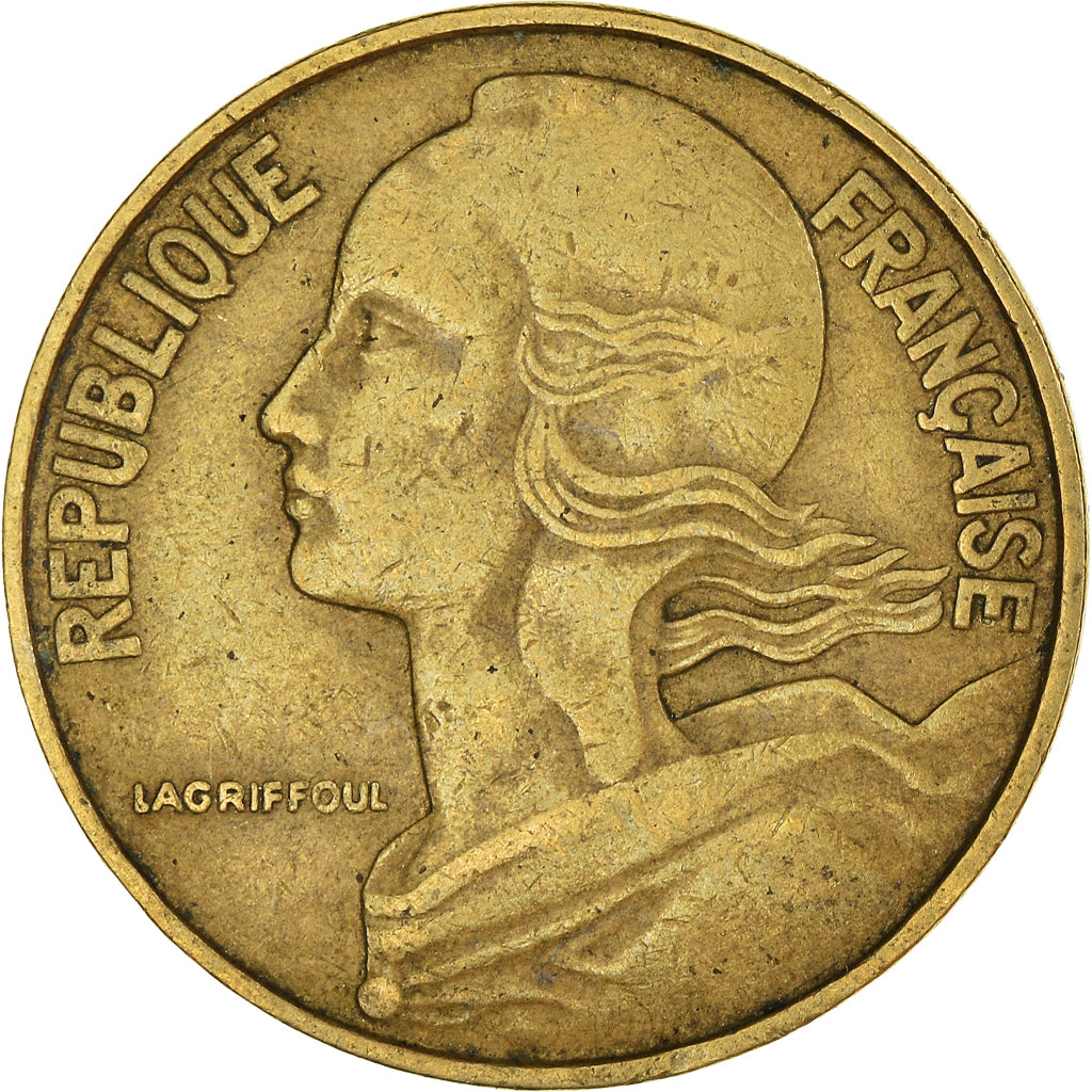 Munten, Frankrijk, 20 Centimes, 1967