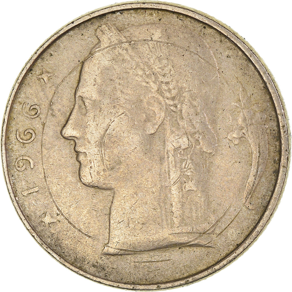 Coin, Belgium, 5 Francs, 5 Frank, 1966
