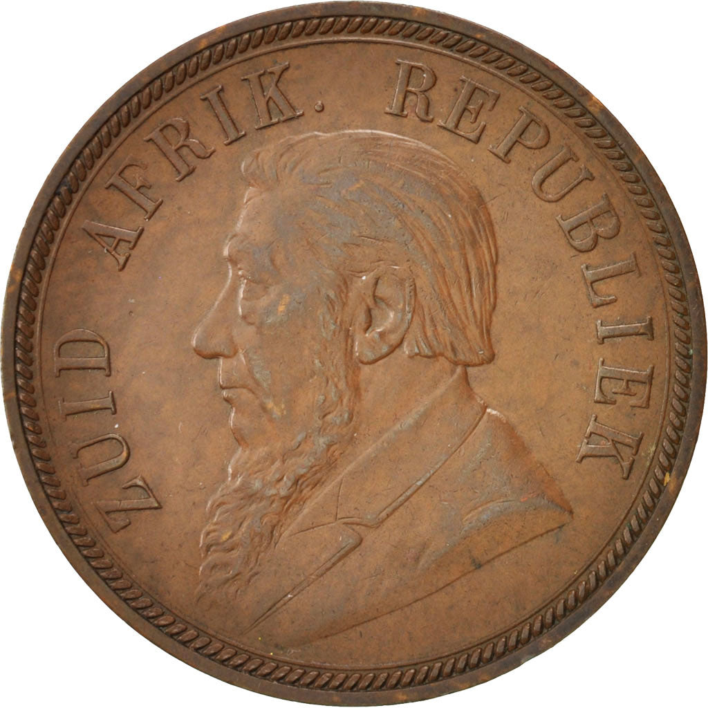 South Africa, Penny, 1898, AU(50-53), Bronze, KM:2