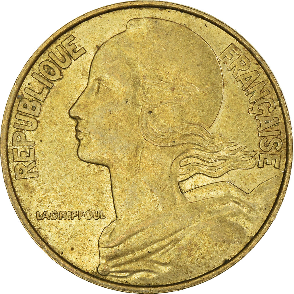 Moneda, Francia, 20 Centimes, 1989