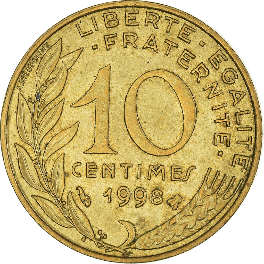 Münze, Frankreich, 10 Centimes, 1998