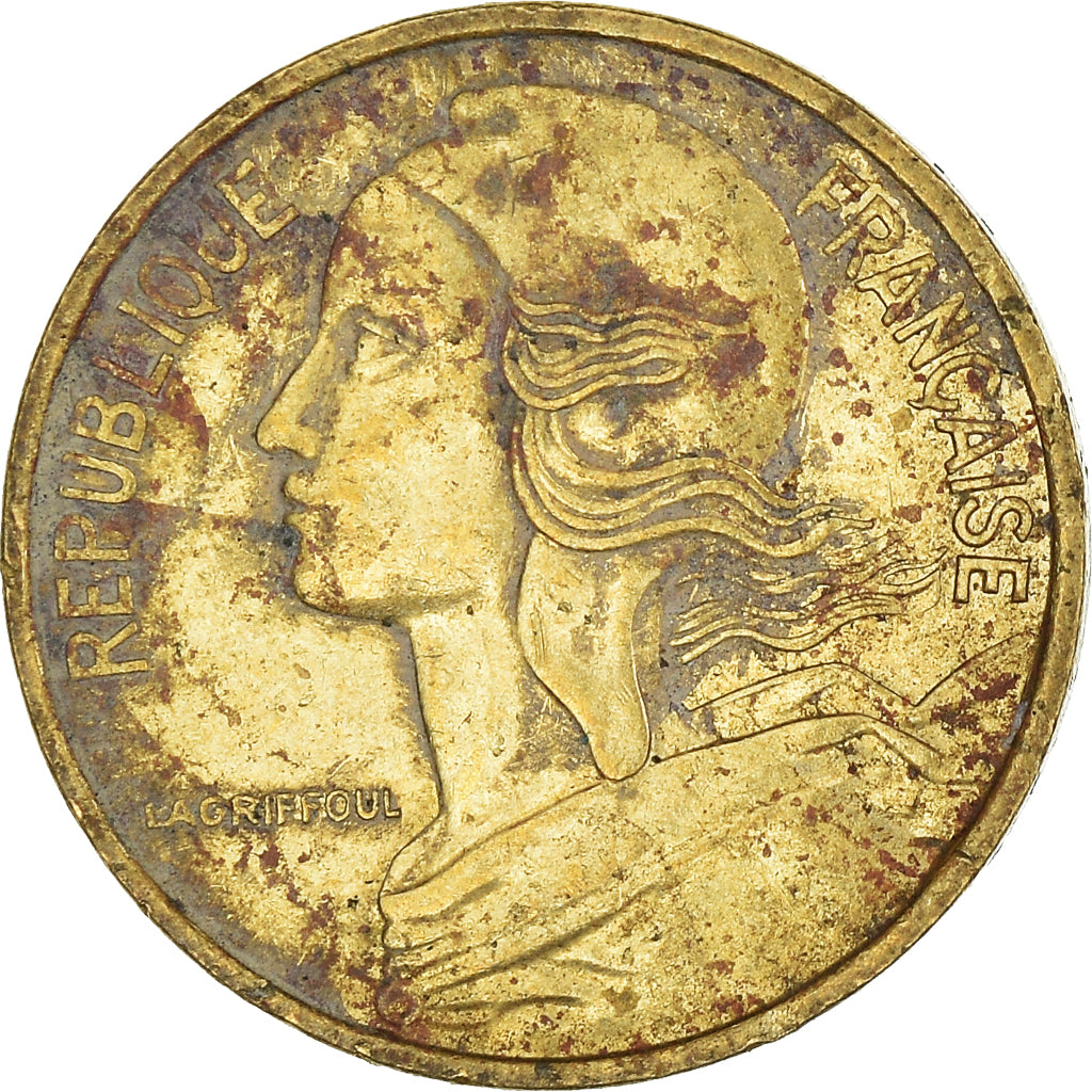 Moeda, França, 5 Centimes, 1986