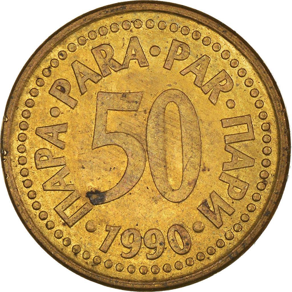 Moneta, Iugoslavia, 50 Para, 1990