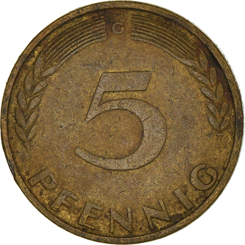 Münze, Bundesrepublik Deutschland, 5 Pfennig, 1950