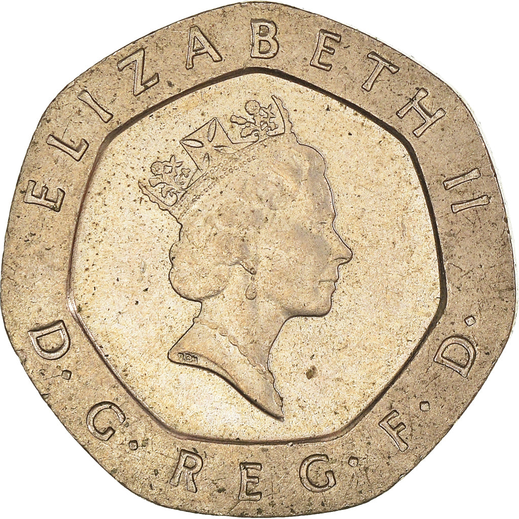 Münze, Großbritannien, 20 Pence, 1989