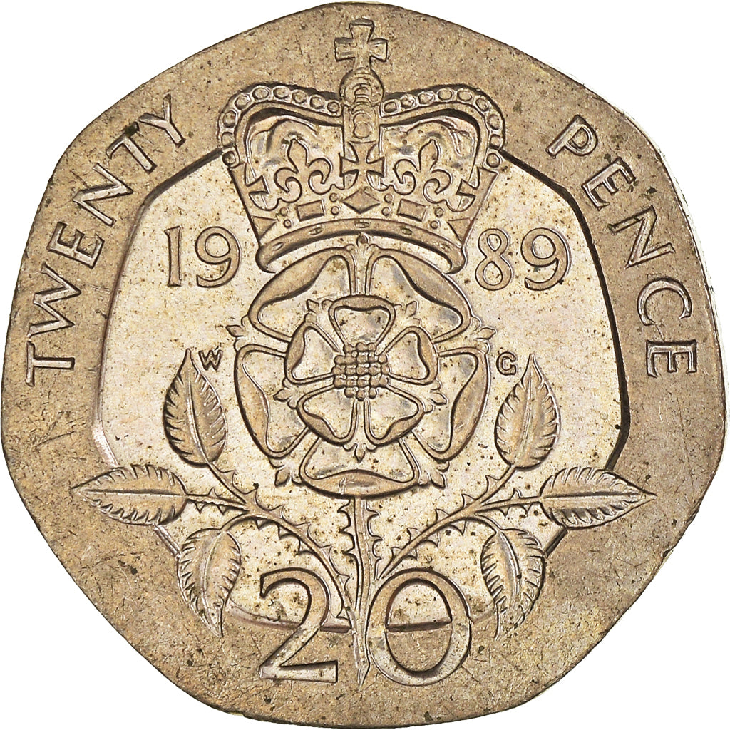 Münze, Großbritannien, 20 Pence, 1989