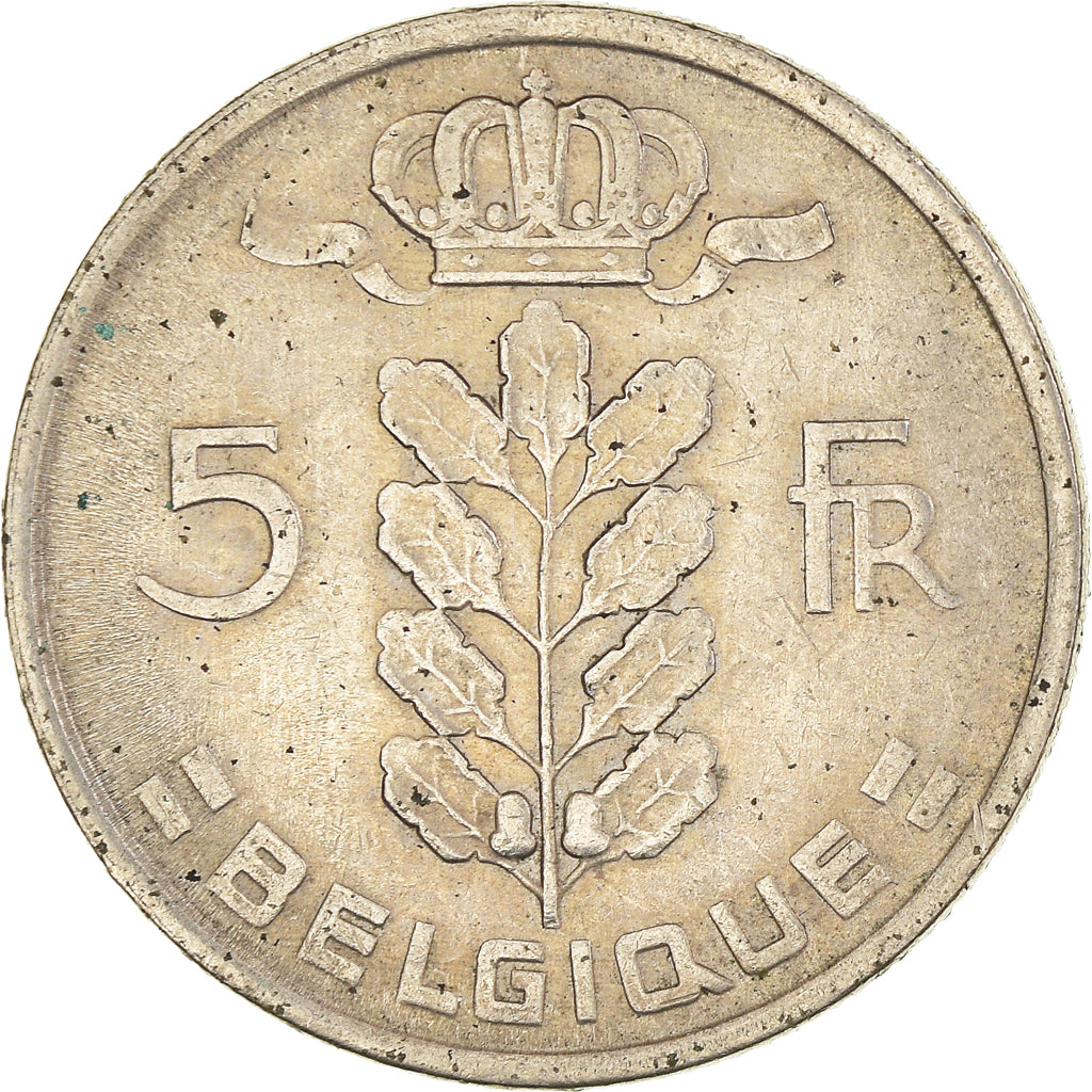 Monnaie, Belgique, 5 Francs, 5 Frank, 1974