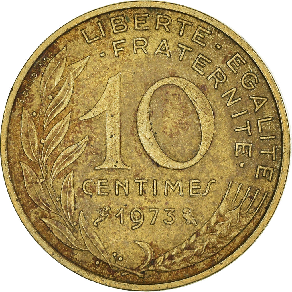 Moneta, Francia, 10 Centimes, 1973