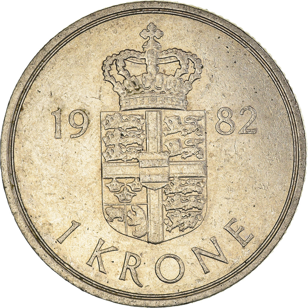 Moneda, Dinamarca, Krone, 1982