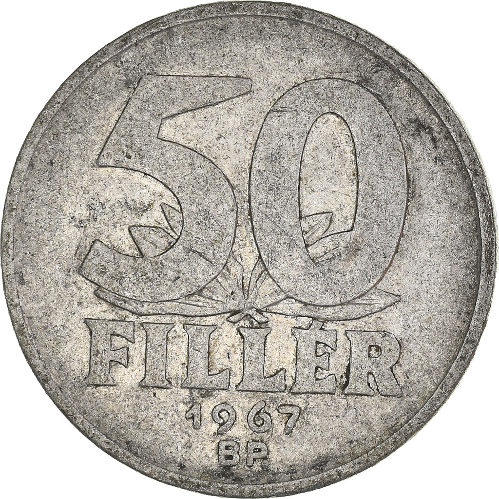Moneda, Hungría, 50 Fillér, 1967