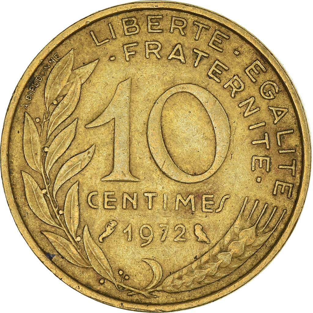 Coin, France, 10 Centimes, 1972