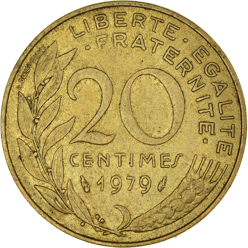 Coin, France, 20 Centimes, 1979