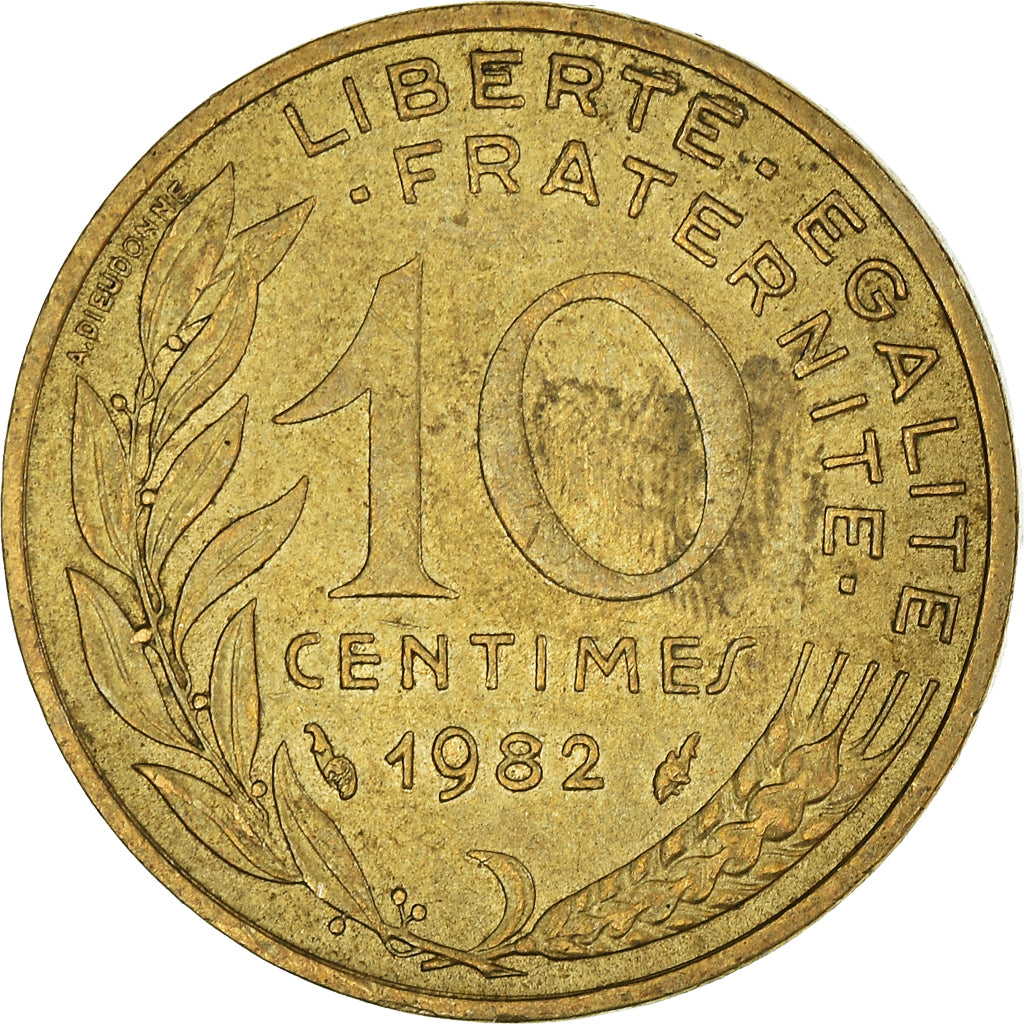 Coin, France, 10 Centimes, 1982