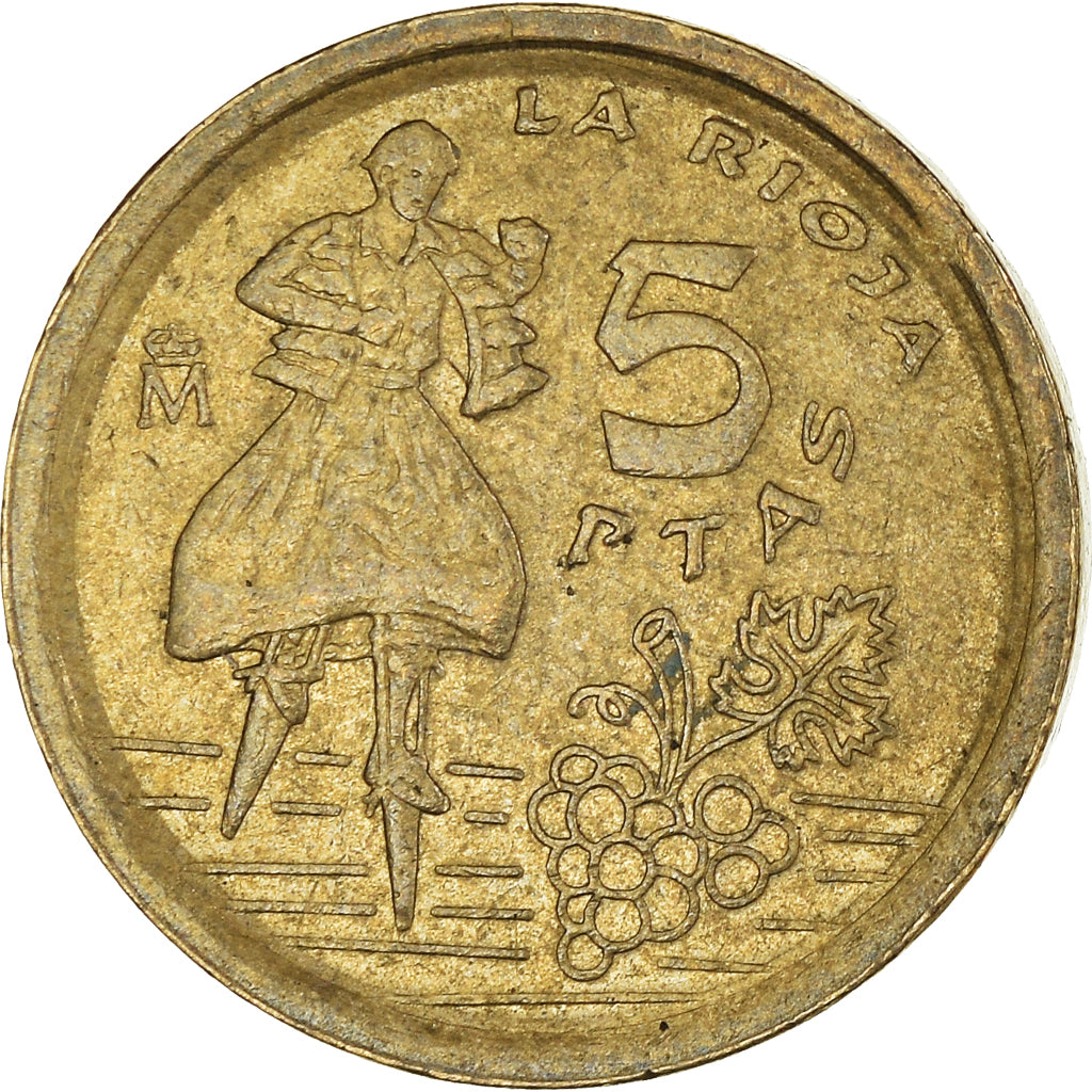Moeda, Espanha, 5 Pesetas, 1996