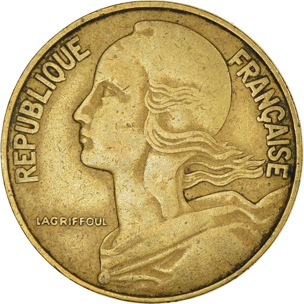 Munten, Frankrijk, 20 Centimes, 1963