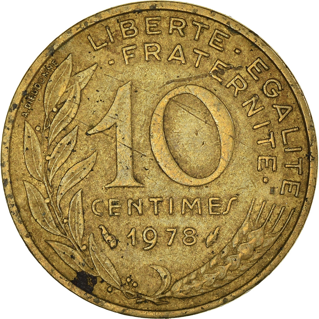 Moneta, Francia, 10 Centimes, 1978