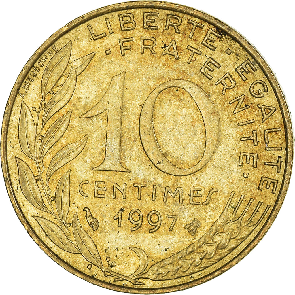Coin, France, 10 Centimes, 1997