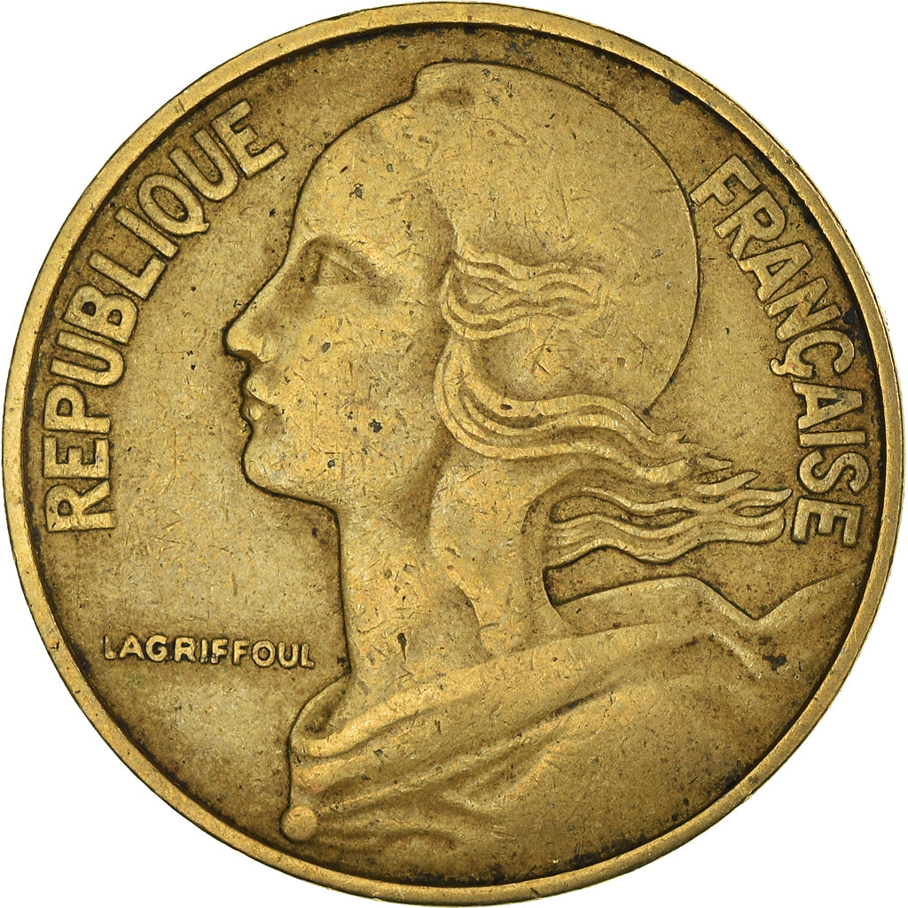 Moeda, França, 20 Centimes, 1967