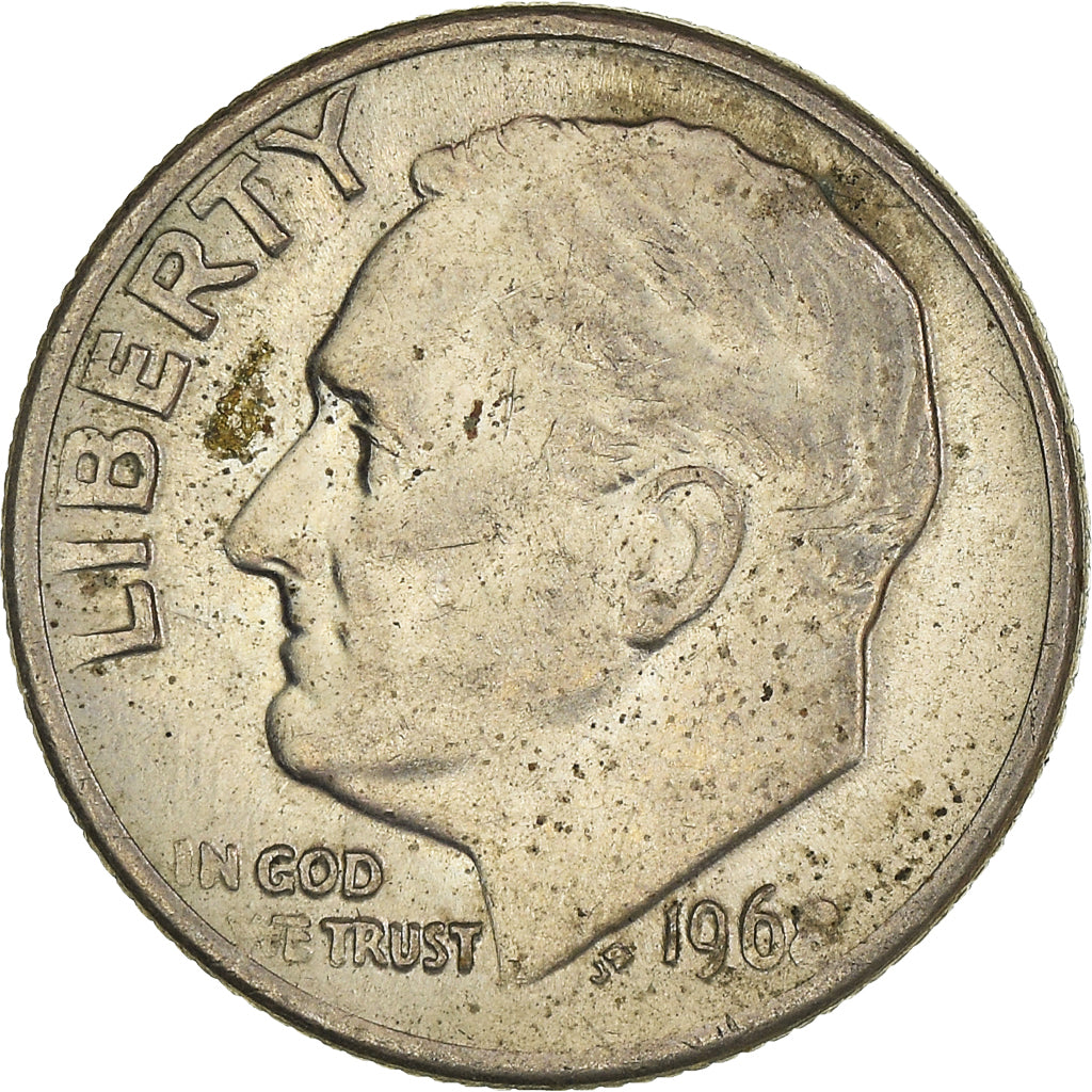Coin, United States, Dime, 1968