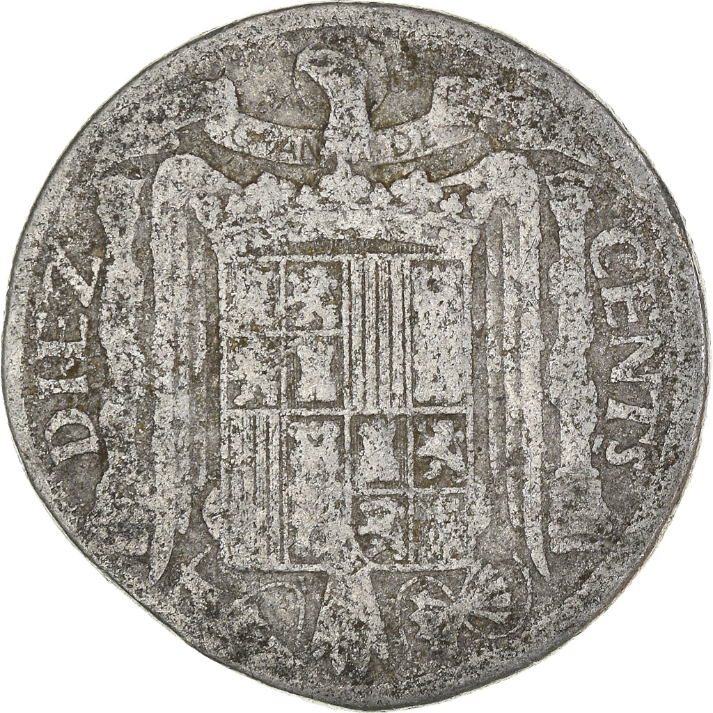 Coin, Spain, 10 Centimos, 1940