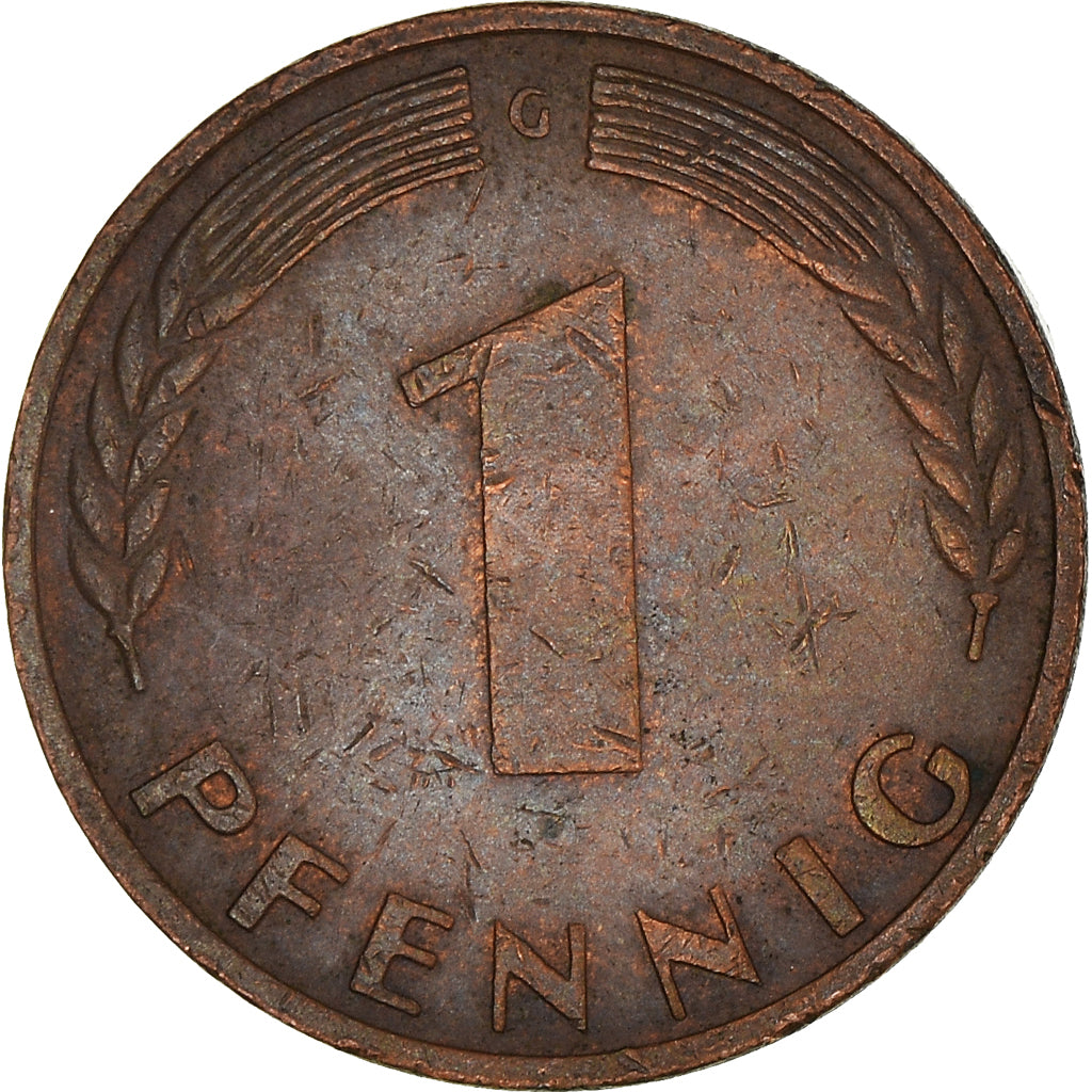 Moneda, ALEMANIA - REPÚBLICA FEDERAL, Pfennig, 1950