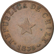 Chile, 1/2 Centavo, 1835, EF(40-45), Copper, KM:114