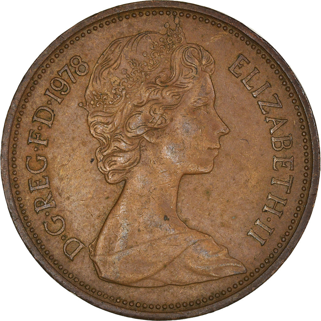 Moneda, Gran Bretaña, 2 New Pence, 1978