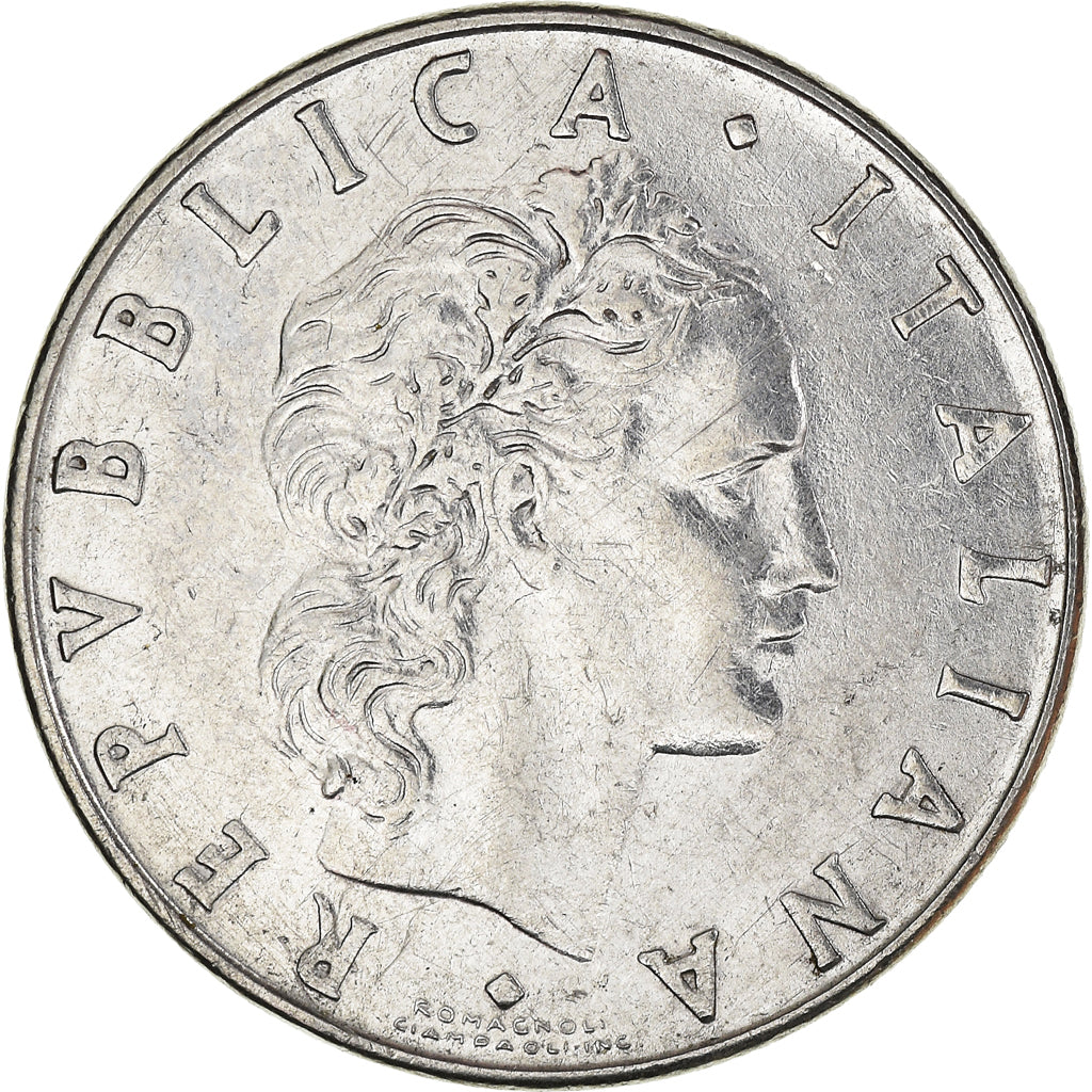 Münze, Italien, 50 Lire, 1976