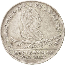 Polonia, GALICIA & LODOMERIA, 15 Kreuzer, 1775, MB+, Argento, KM:2