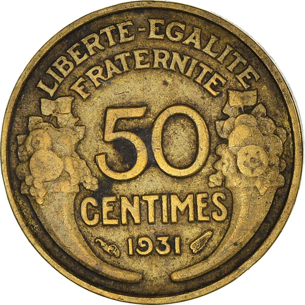 Moneta, Francja, 50 Centimes, 1931