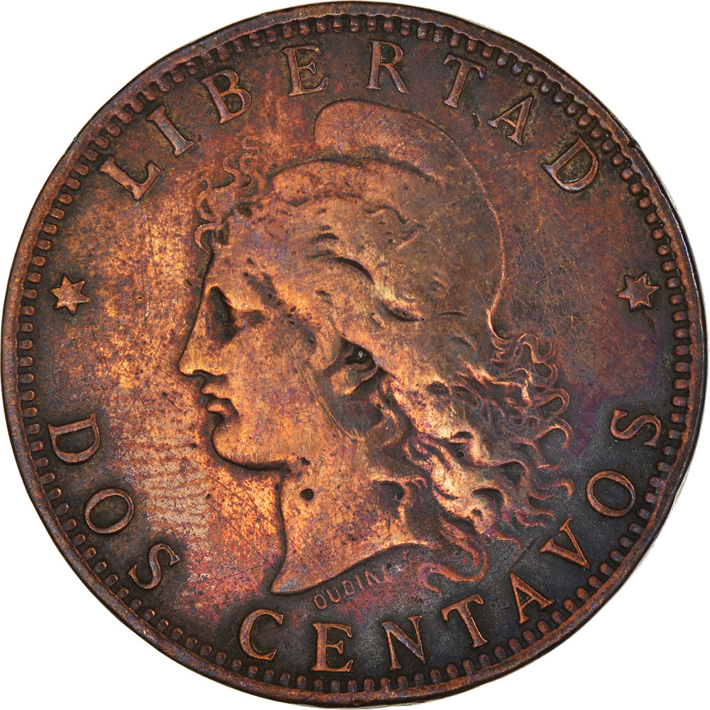 Moeda, Argentina, 2 Centavos, 1890