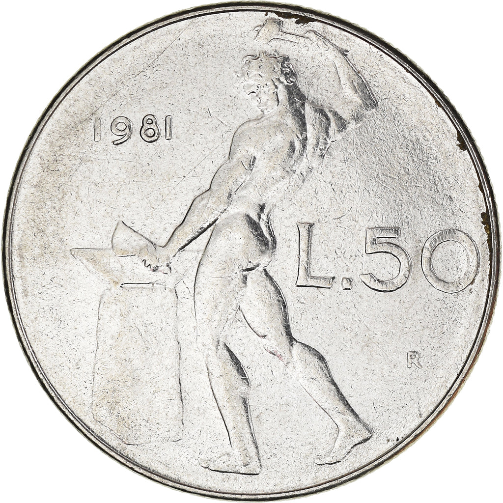 Munten, Italië, 50 Lire, 1981