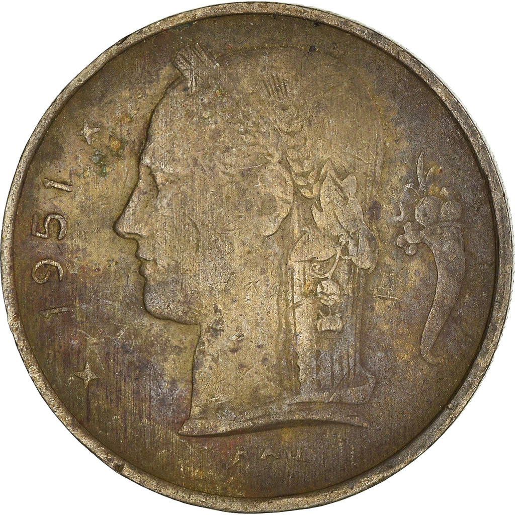 Coin, Belgium, Franc, 1951