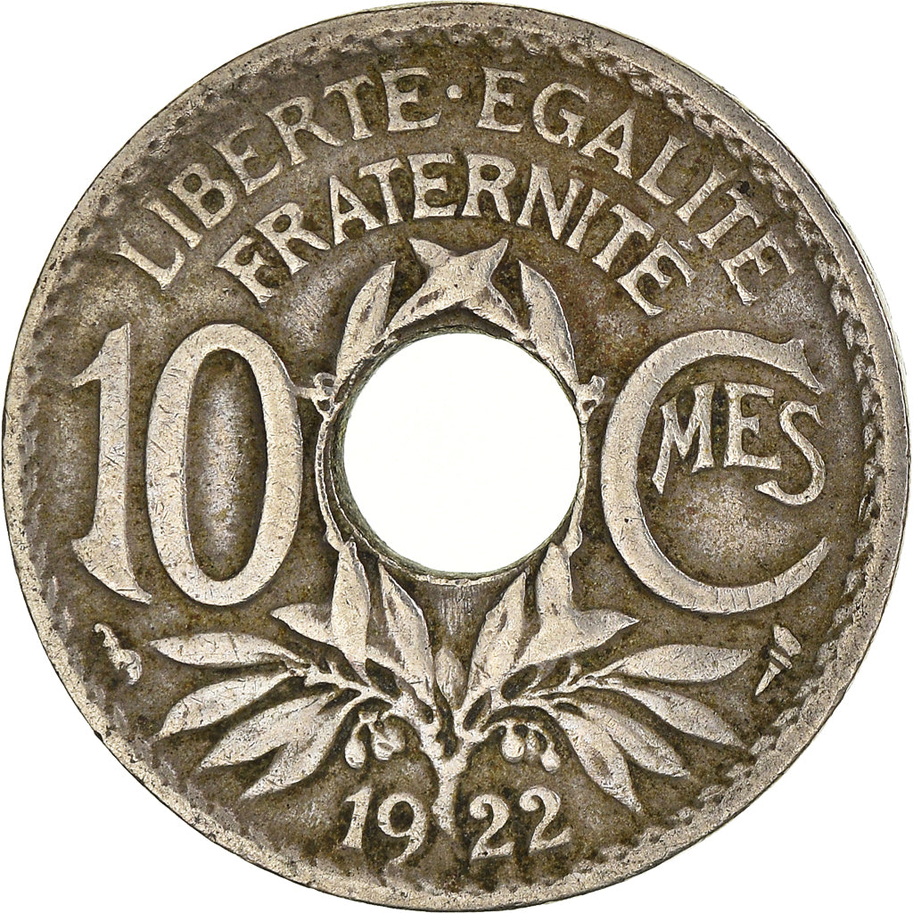 Moneta, Francia, 10 Centimes, 1922