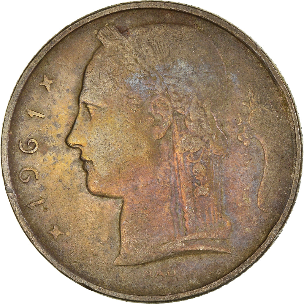 Moneta, Belgia, 5 Francs, 5 Frank, 1961