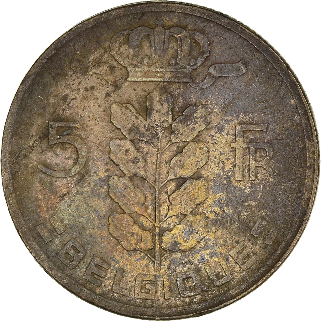 Moneta, Belgia, 5 Francs, 5 Frank, 1961