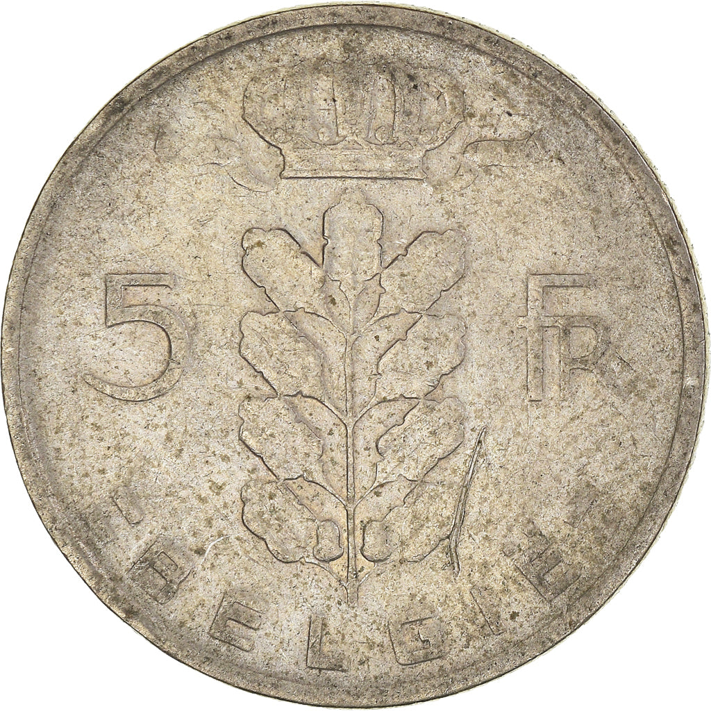 Münze, Belgien, 5 Francs, 5 Frank, 1960