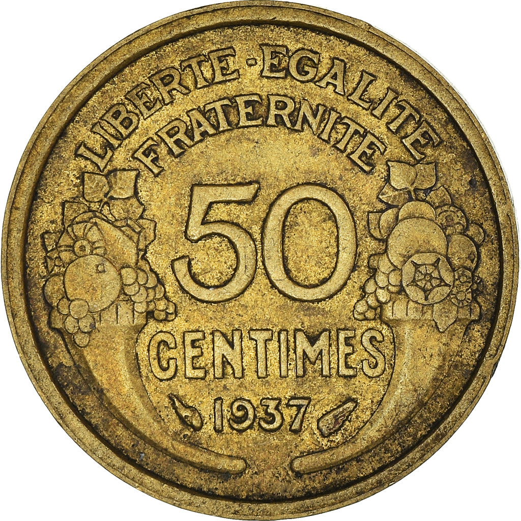 Monnaie, France, 50 Centimes, 1937