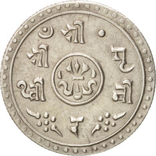 Nepal, SHAH DYNASTY, Prithvi Bir Bikram, 1/2 Mohar, 1911, AU(55-58), Silver,...