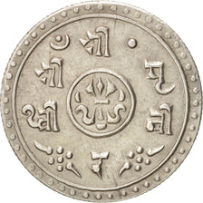 Népal, SHAH DYNASTY, Prithvi Bir Bikram, 1/2 Mohar, 1911, SUP, Silver, KM:649