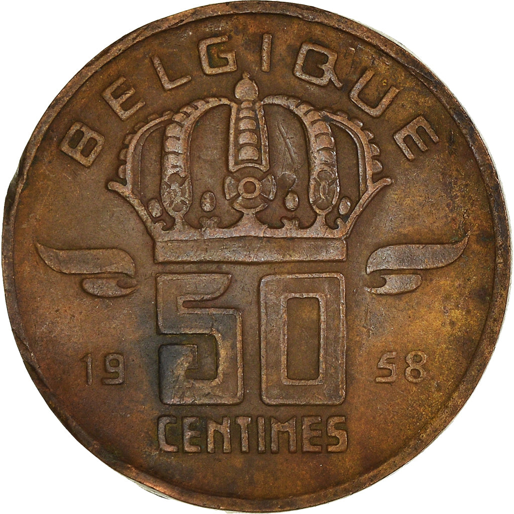 Moneta, Belgio, 50 Centimes, 1958