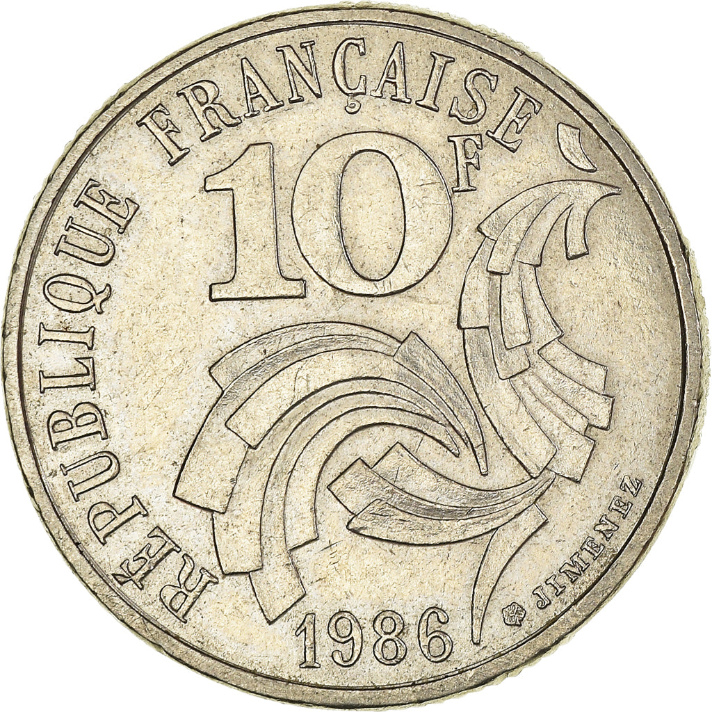 Münze, Frankreich, 10 Francs, 1986