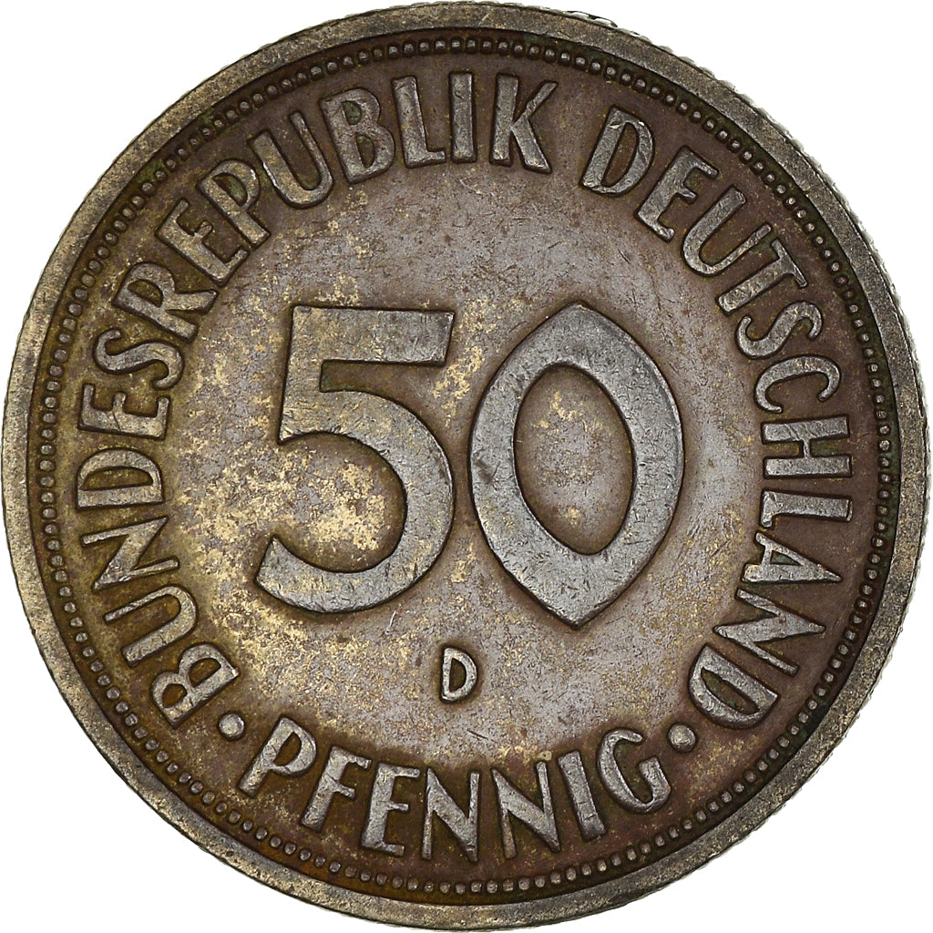 Coin, GERMANY - FEDERAL REPUBLIC, 50 Pfennig, 1967