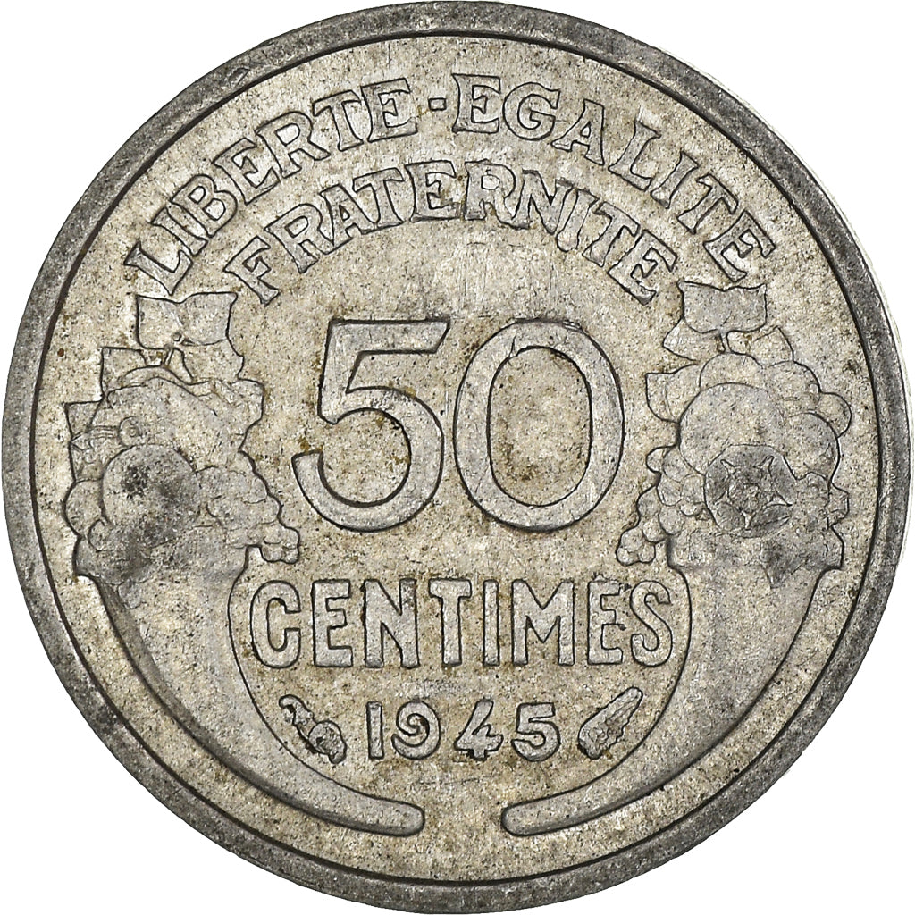 Monnaie, France, 50 Centimes, 1945