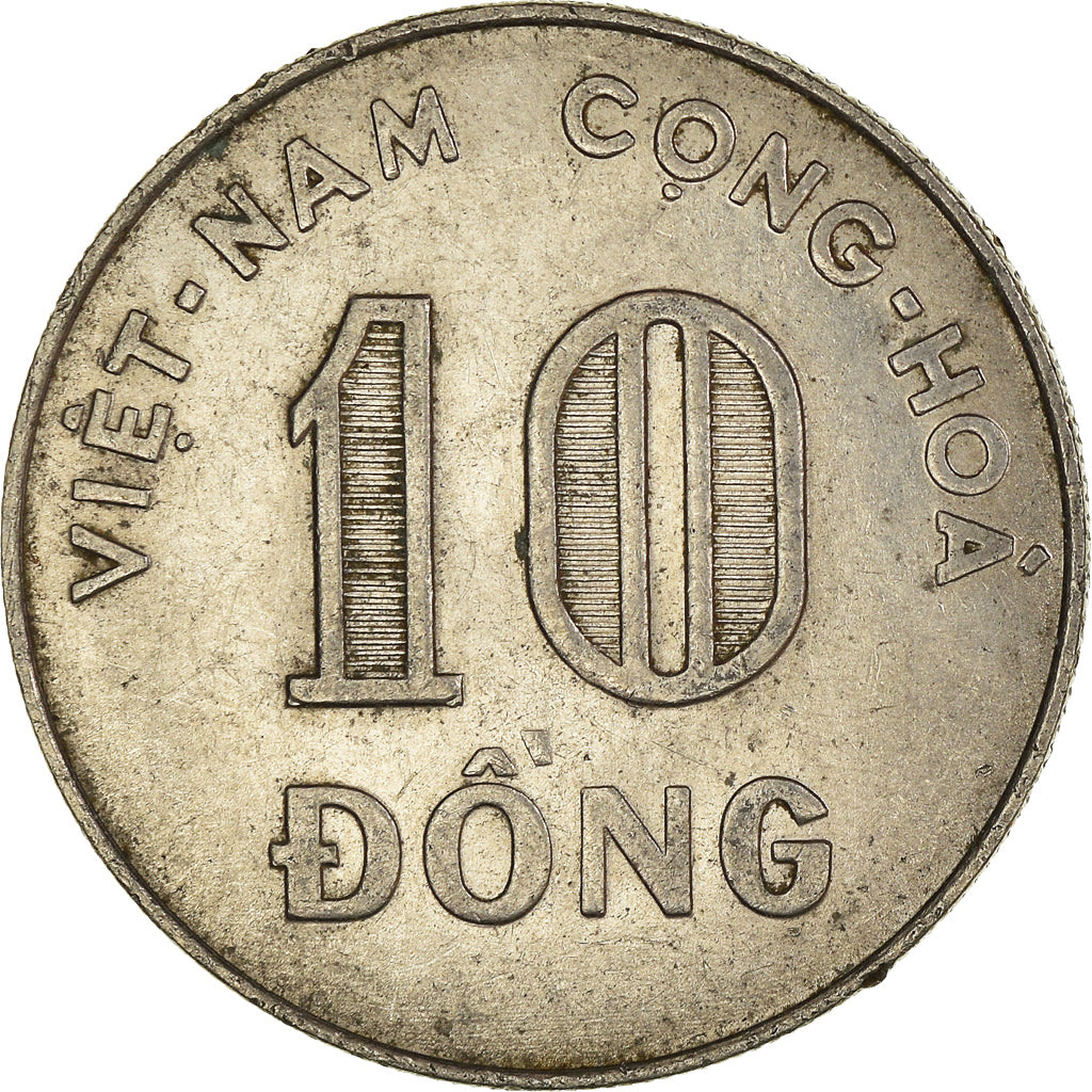 Monnaie, Viet Nam, 10 Dông, 1968