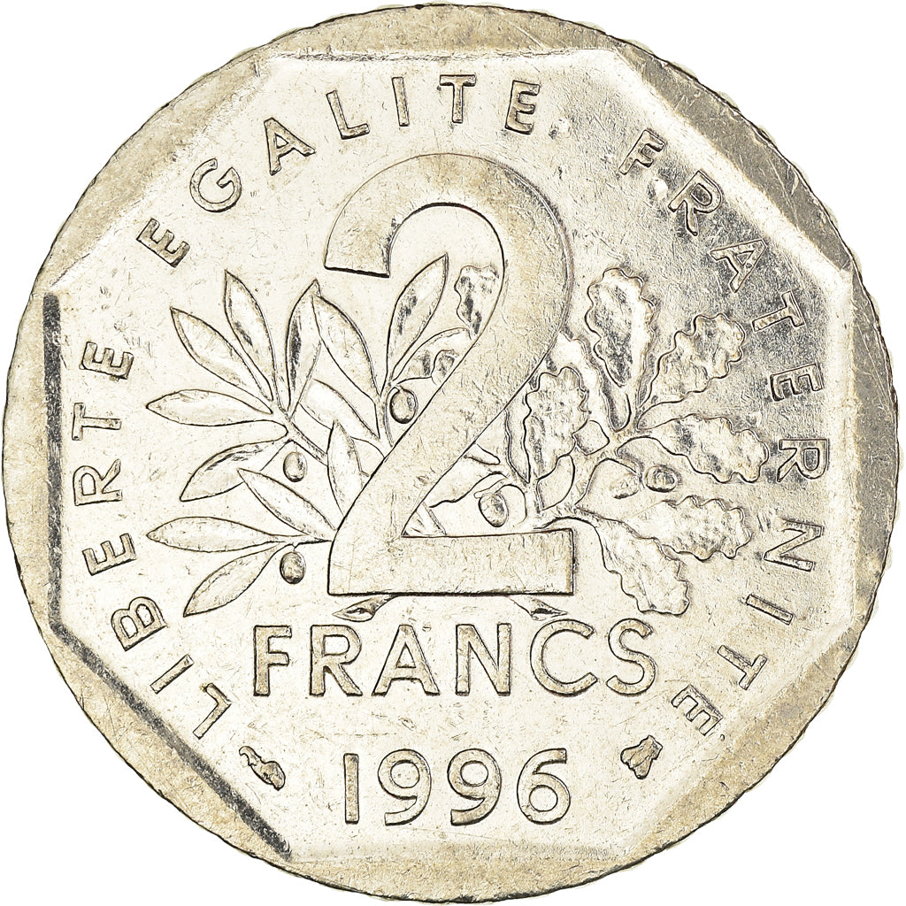 Monnaie, France, 2 Francs, 1996