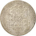 Nepal, SHAH DYNASTY, Tribhuvana Bir Bikram, 2 Mohars, 1911, AU(55-58), Silver...