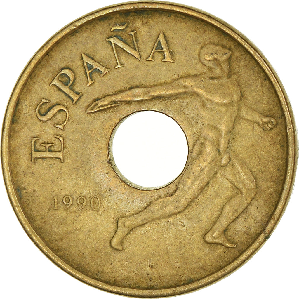 Monnaie, Espagne, 25 Pesetas, 1990